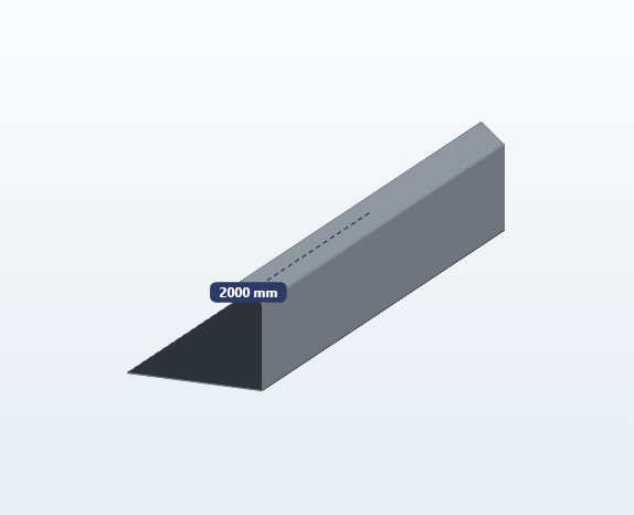 Chimney flashing in 3D in the Lamell calculator